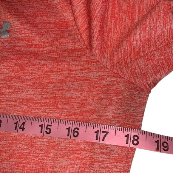 Under Armour Heatgear Red Heather Long Sleeve Shirt M - Picture 8 of 9
